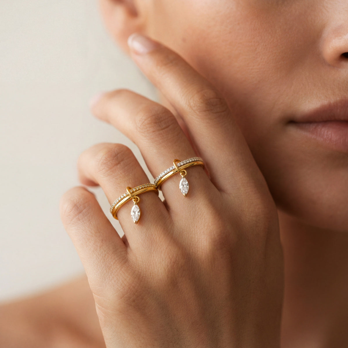 Marquee drop ring