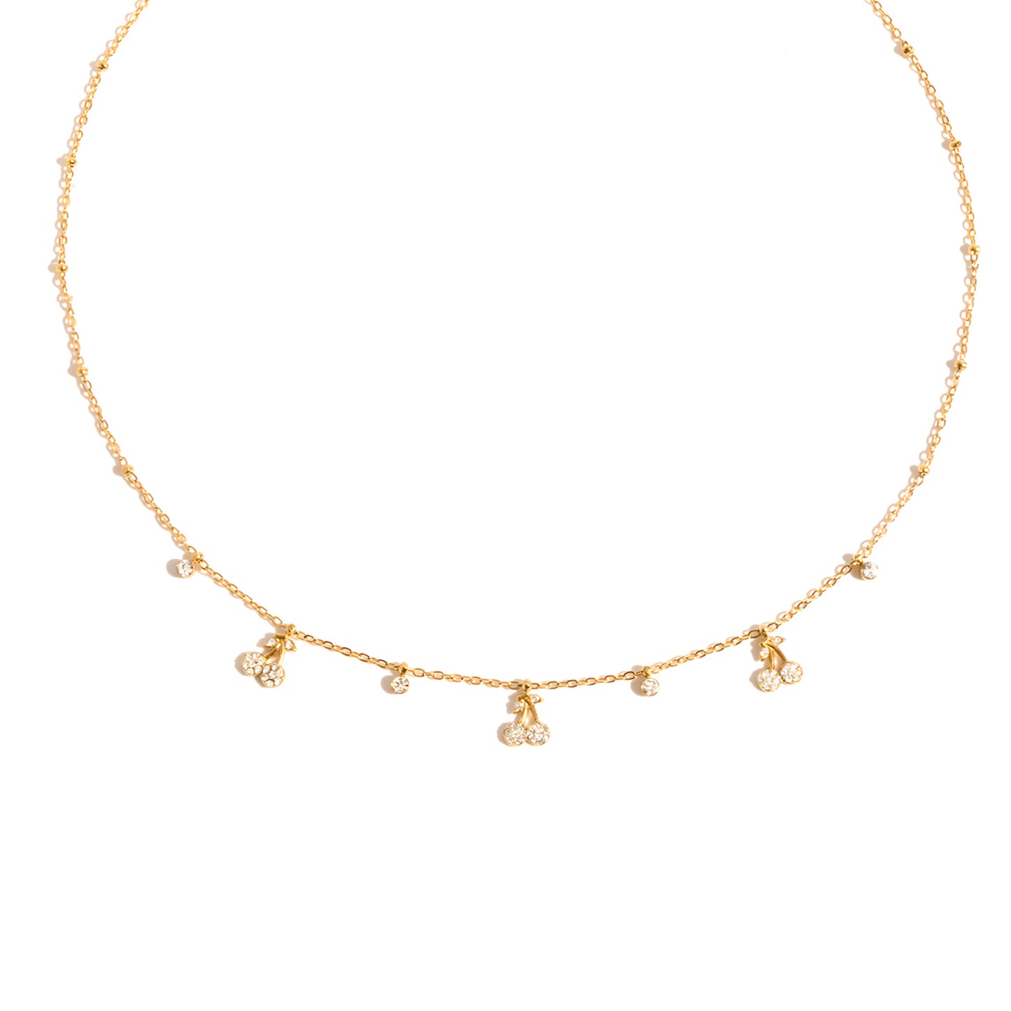 Cherry charm necklace