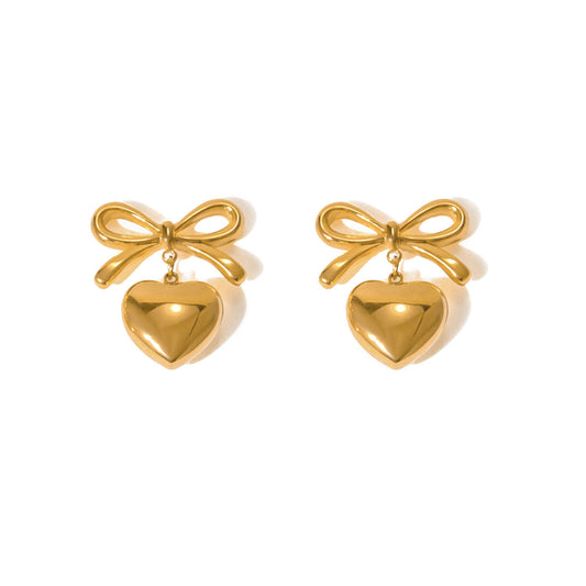 Heart-bow studs