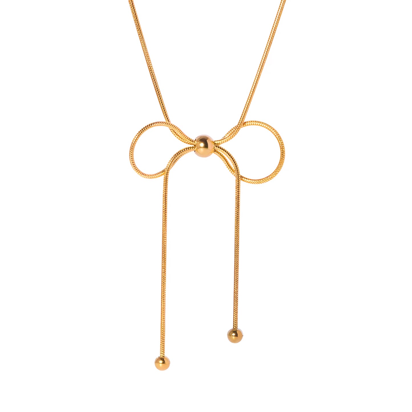 Whimsy Bow Drop Necklace