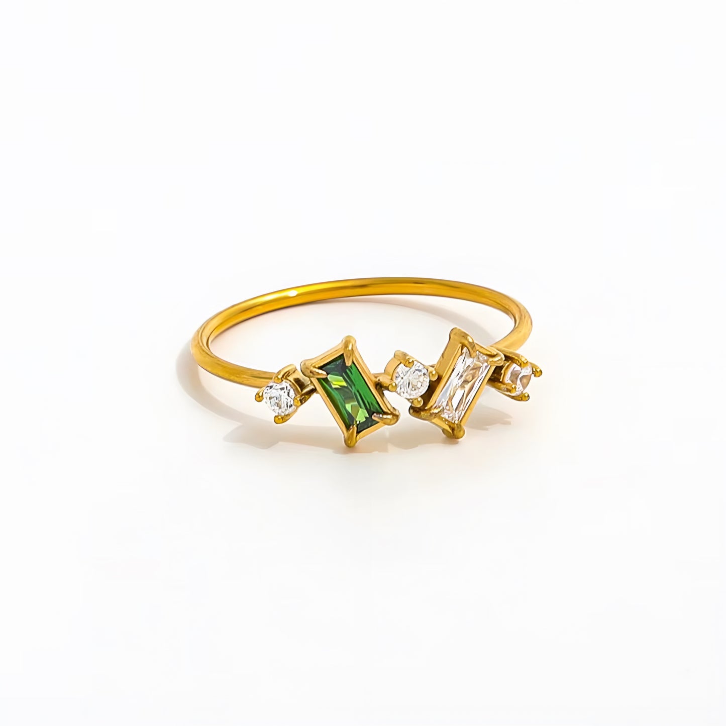 Emerald Cut Band Ring