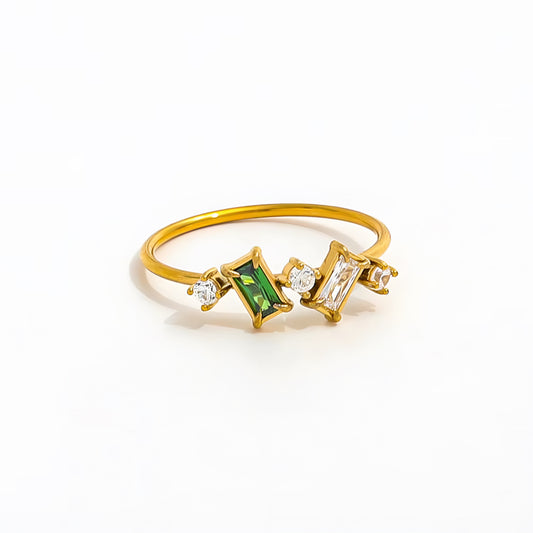 Emerald Cut Band Ring
