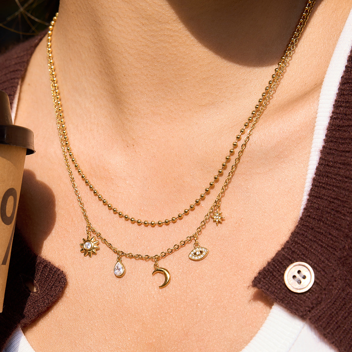 Astra charm necklace
