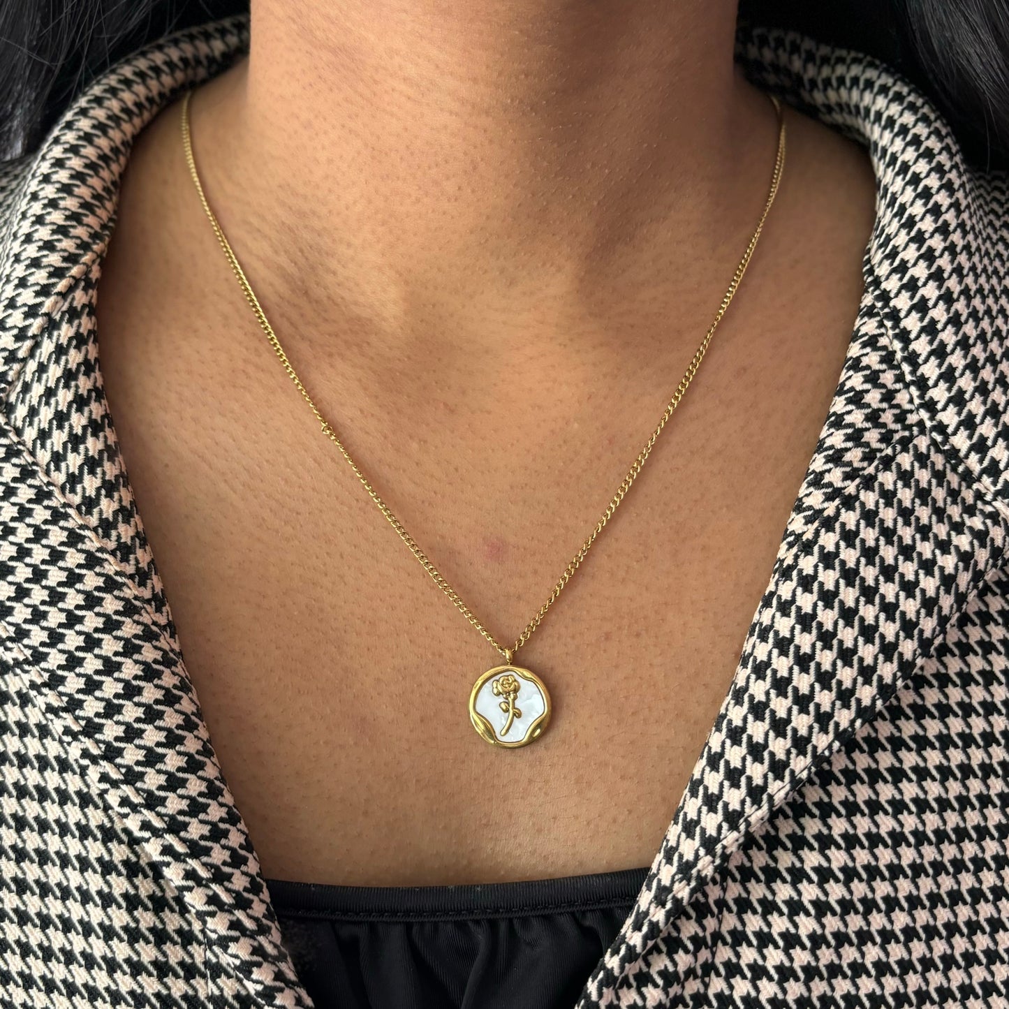 Gilded Rose Pendant