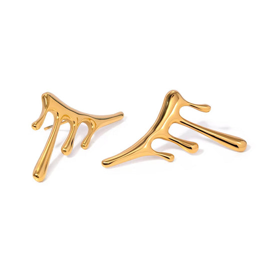 Golden Drip studs