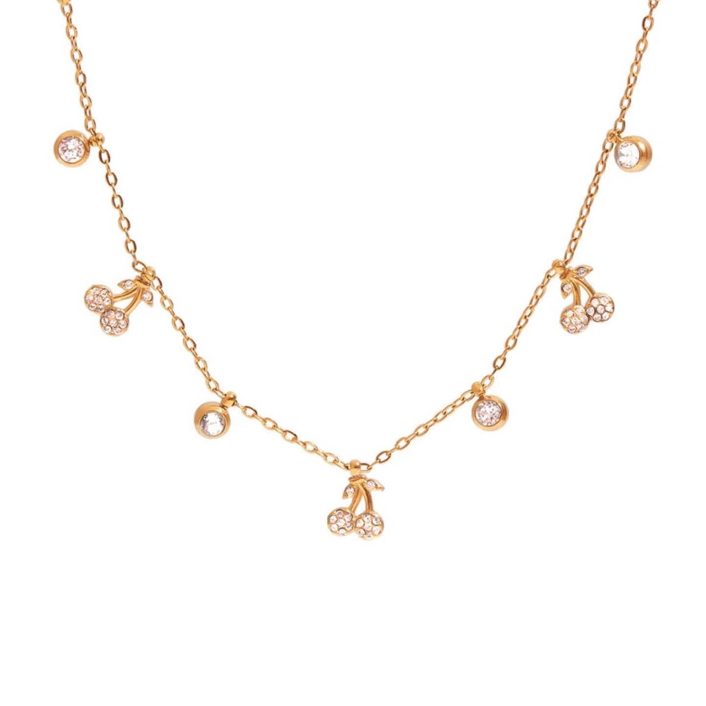 Cherry charm necklace