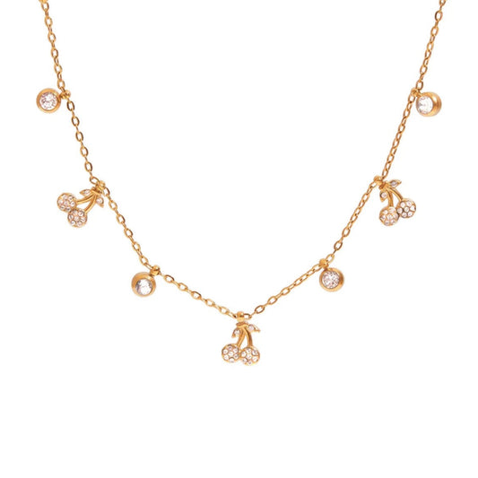 Cherry charm necklace