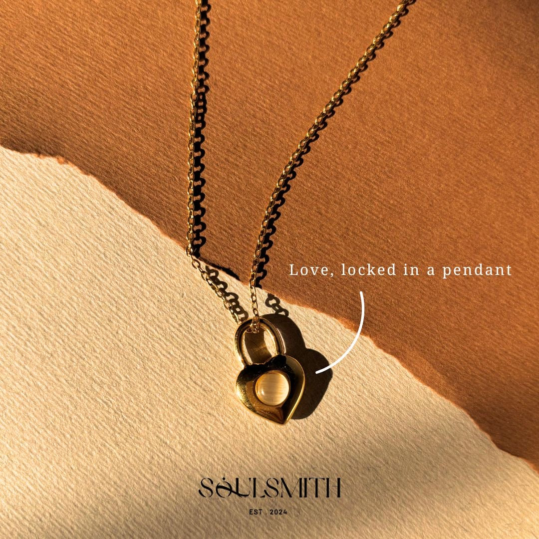 Heart lock hoops